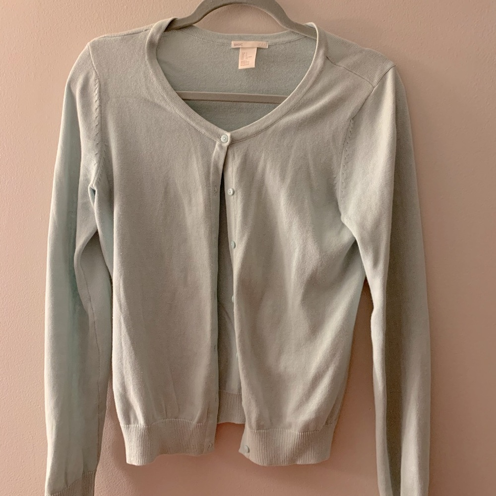 Classic Cardigan in Mint